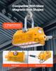 Permanent Magnetic Lifter, 600 kg Pulling Capacity, Heavy Duty N42 Neodymium Lifting Magnet with Release Handle and Steel Hook, Used in Shop Crane and