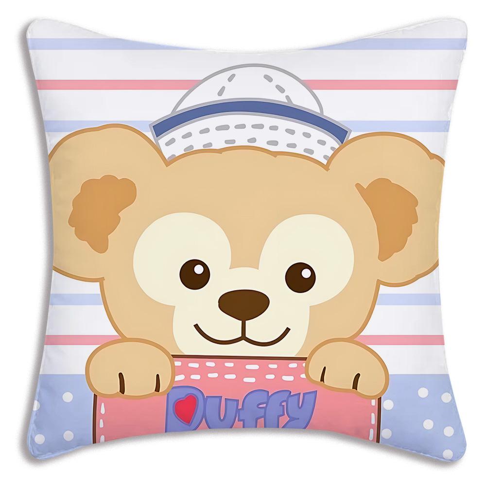 Hot Anime Bears - Duffys Pillow Covers Cartoon Sofa Decorative Home Double-Sided Printing Short Plush Cute Cushion Cover