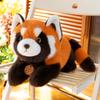 Cute and Lazy Red Panda Plush Toy Children Sleeping Pillow Cute Pet Home Ornament Zoo Souvenir