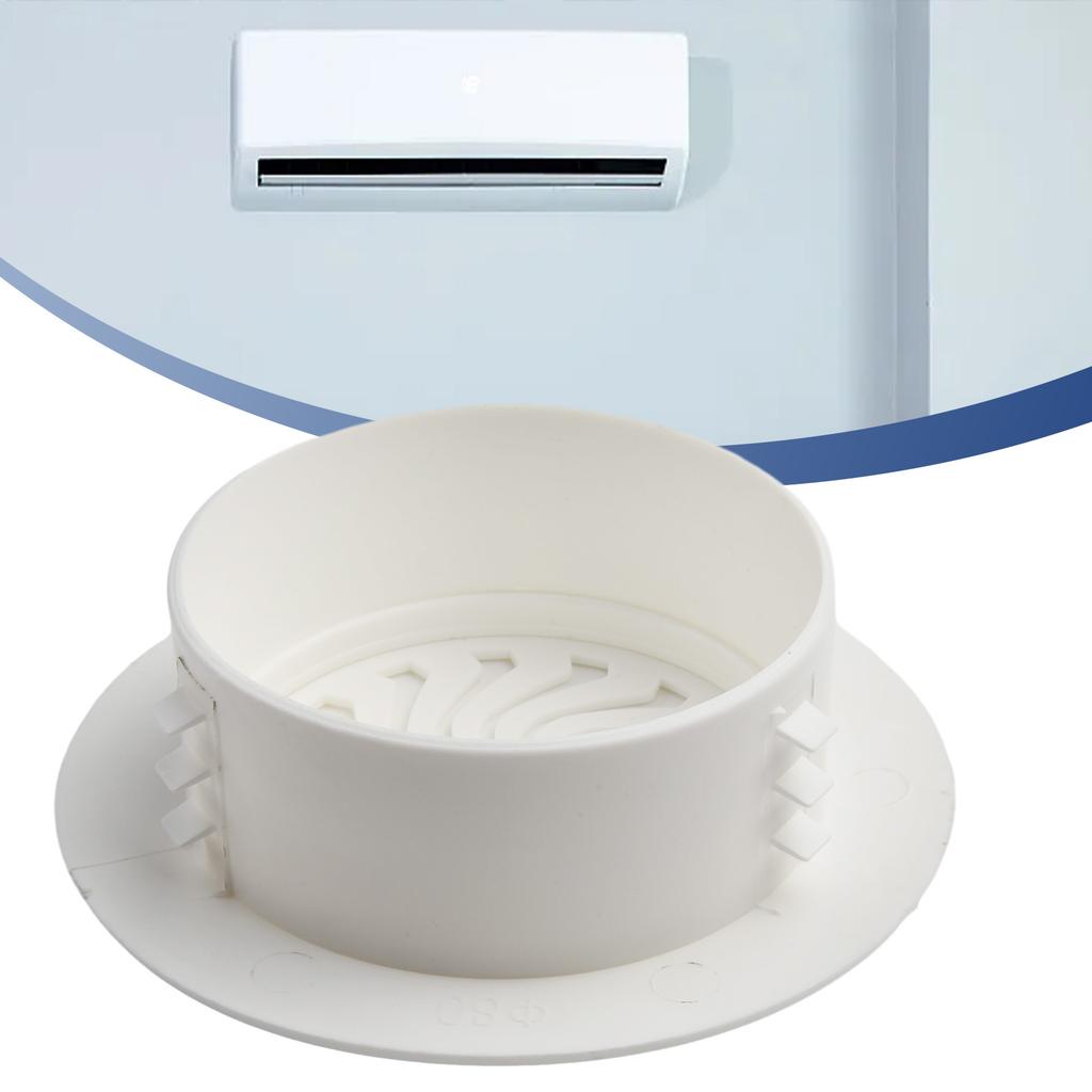 1pc Plastic Cover For Air Conditioning Holes Openings With Shutters Ventilation Grille Wall Hole Decoration 40-100mm Cover