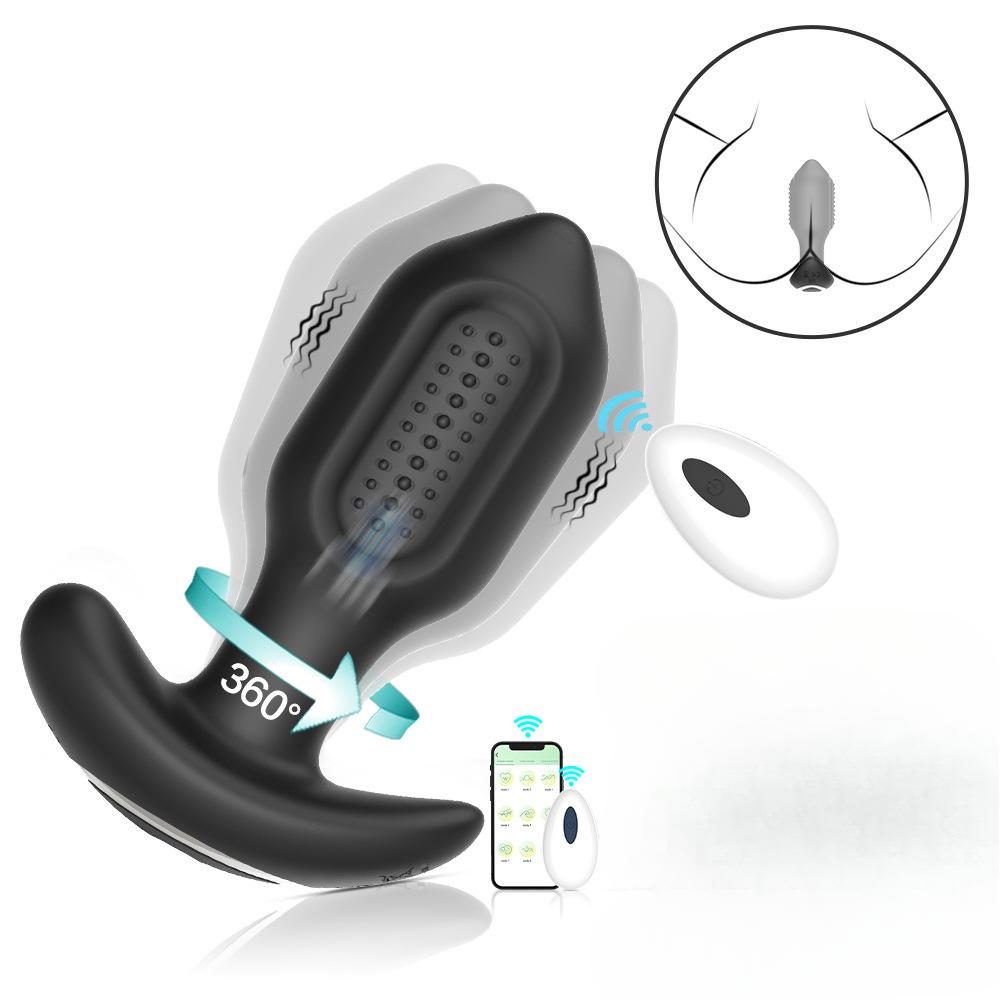 360 Rotation Butt Plug Vibrator App Control Anal Massage Vibrating Wireless Bluetooth Butt Sex Toys for Men Women Adult Product