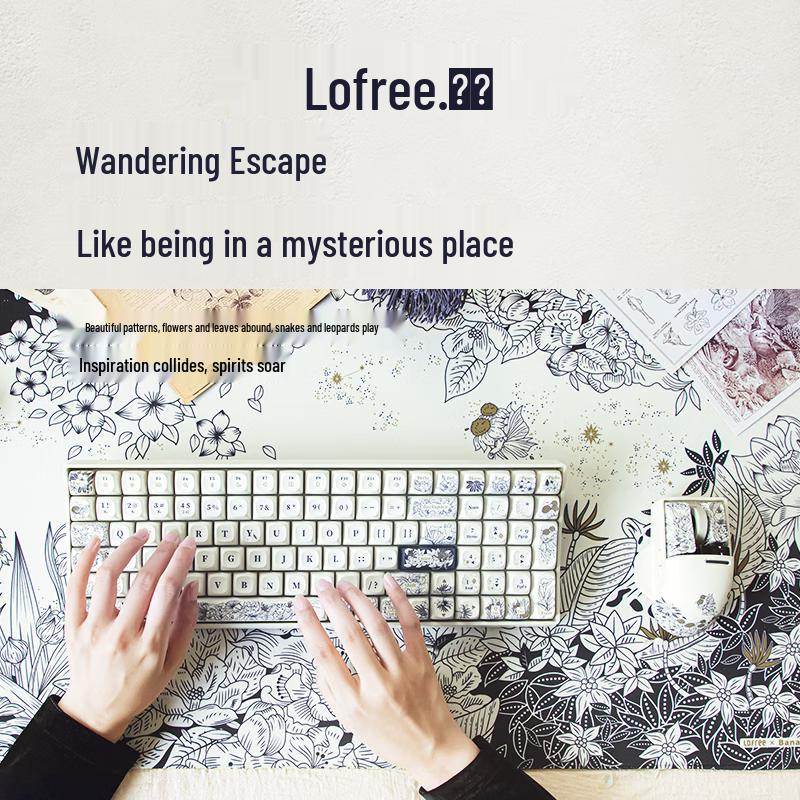 Lofree OE913 Little Chiao 100 Tri-Mode Mechanical Keyboard - Mystic Realm Theme Set