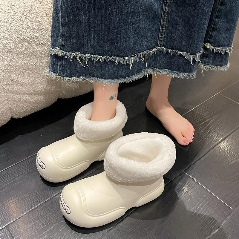 Fashion Soft-soled Water Shoes Parent-child New Waterproof Rain Boots Women's Tide Open Smile Short Tube Women's Rain Shoes