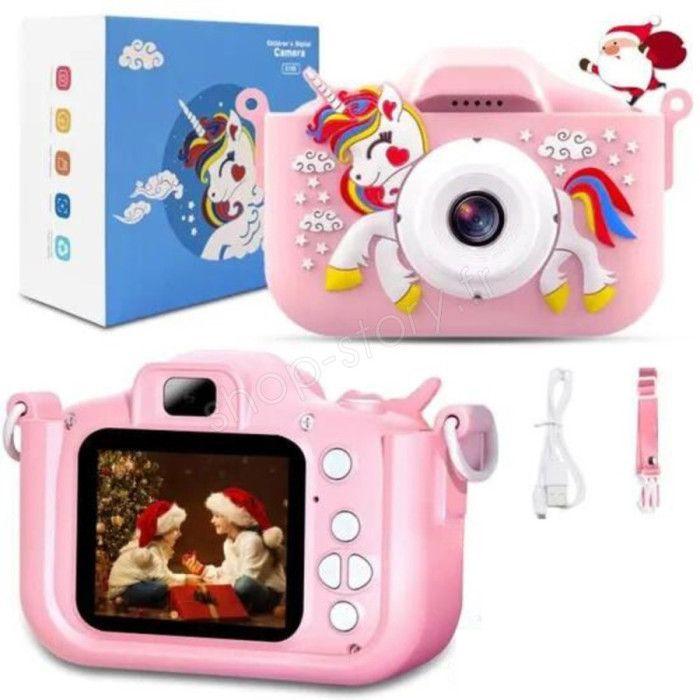 Appareil Photo Numérique - SHOP-STORY - UNICAM - 1080P - Rose - Enfant - Licorne