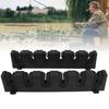 Horizontal Fishing Rod Rack Store 6 Rods Safely Securely Soft Foam Grip Pads Wall Mounted Fishing Pole Holder
