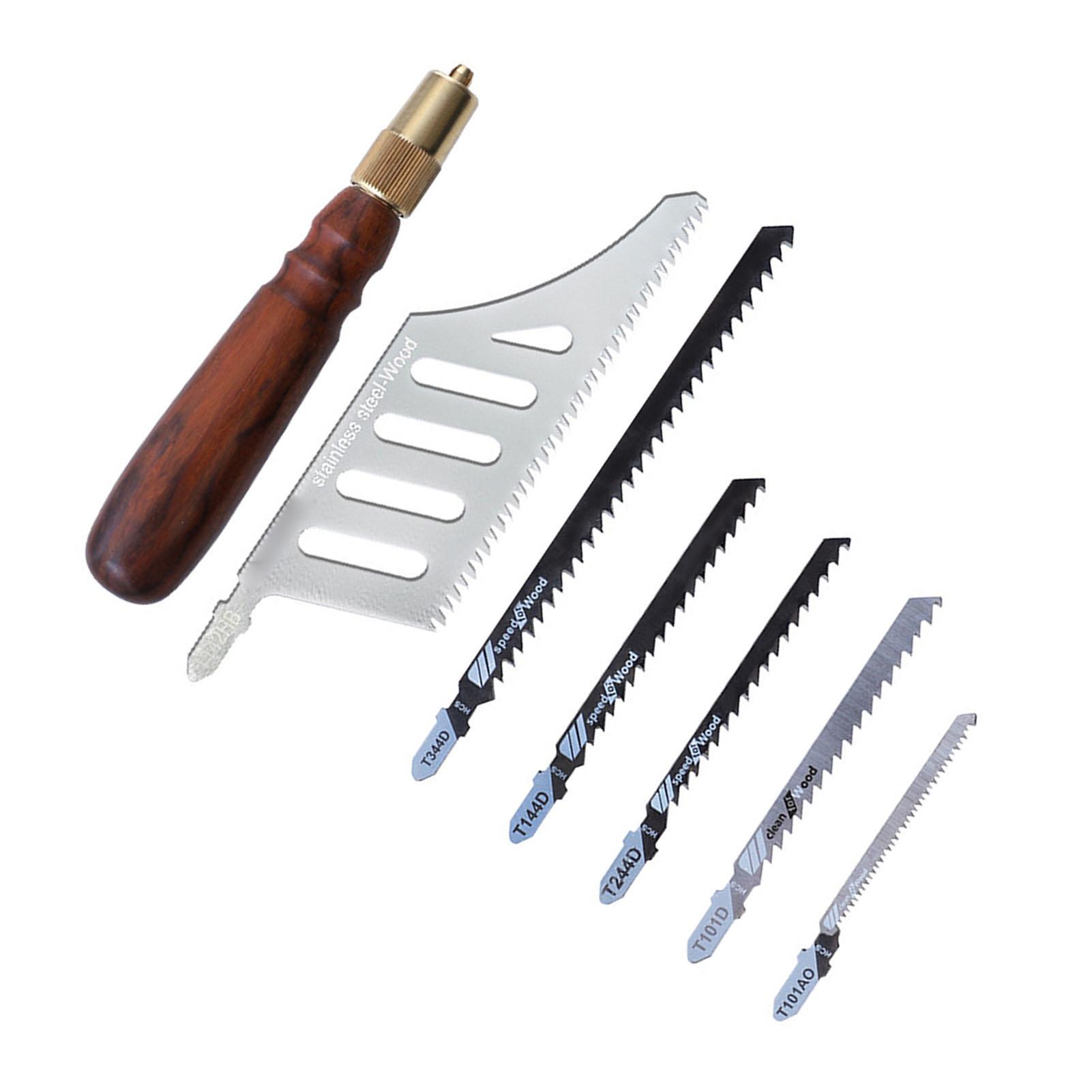 Hand Saw with Wood Handle Detachable High Carbon Steel Blades Portable Saw Tool for Woodworkin