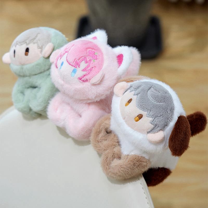 Neue zwei Welpen Pop Ring süße Plüsch Spielzeug Spaß Puppe Kinder Armband Panda Wasser Meerschweinchen männlich und weiblich Geburtstagsgeschenk