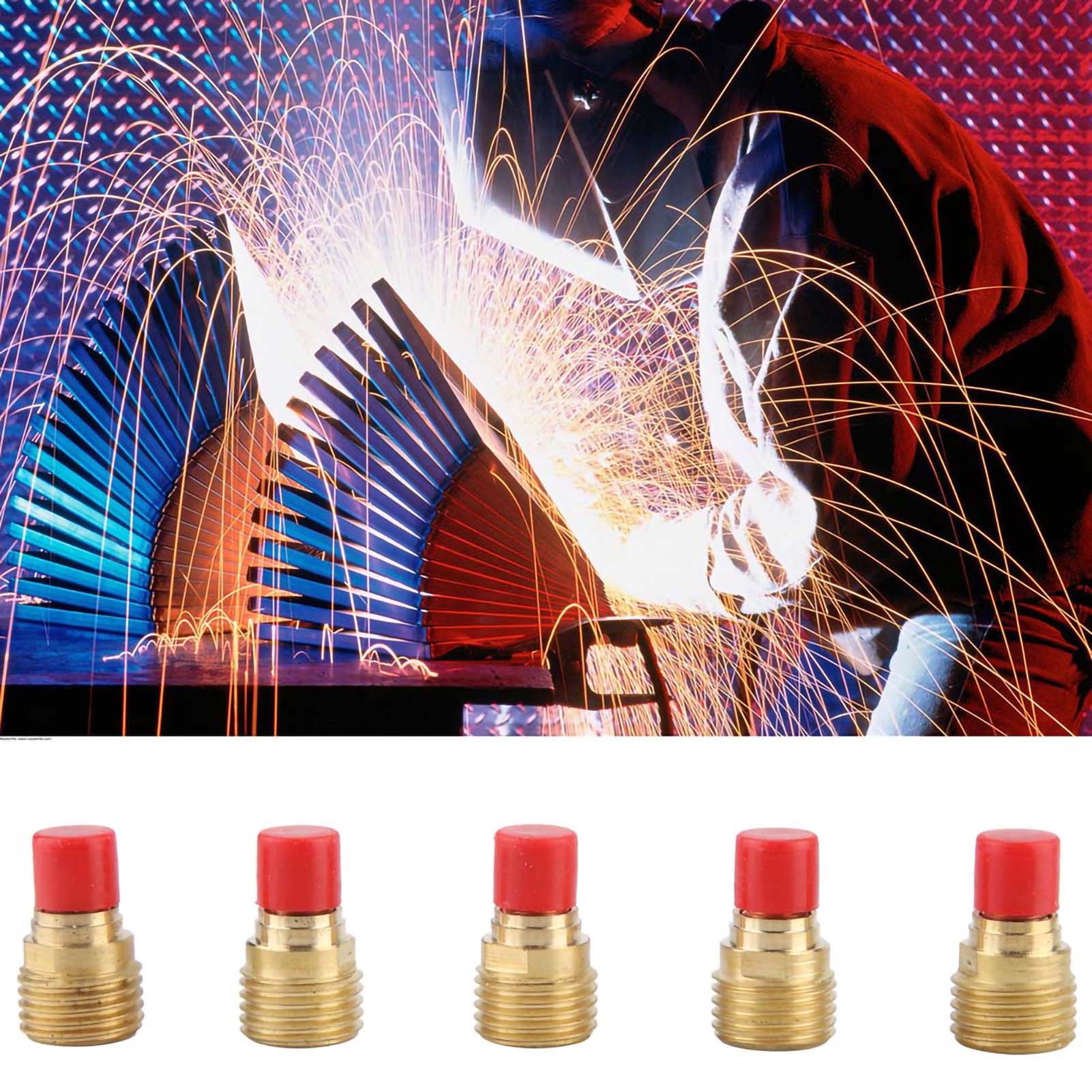 

5 шт. 45V43 Газовая линза Цанговый корпус 1,6 мм 1 16 для TIG сварочной горелки WP 9 20 25