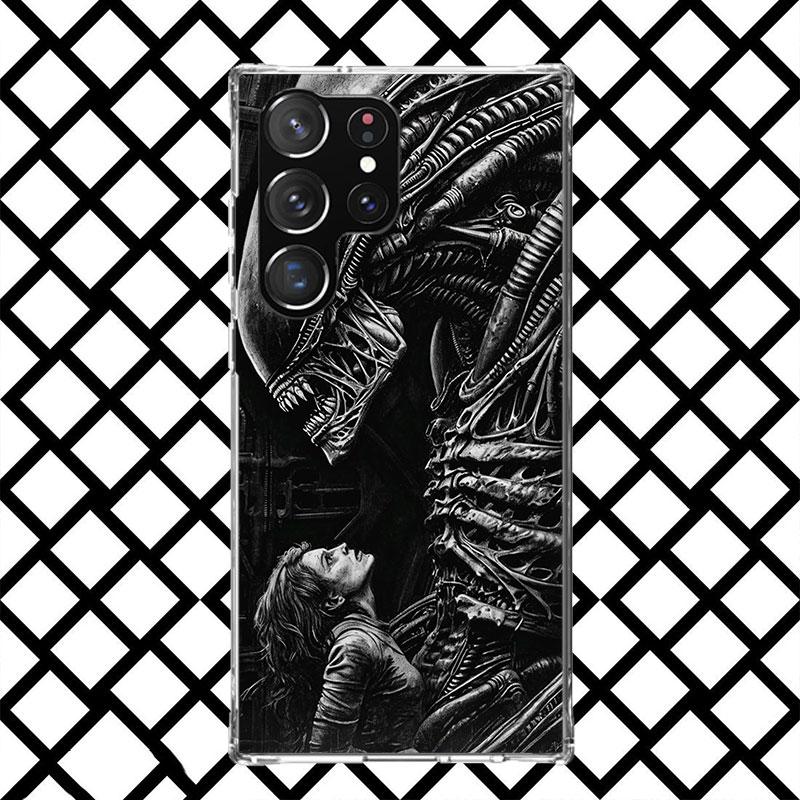 Cool A-Alien X-Xenomorph Phone Case for Samsung Galaxy S26 S25 Edge S24 S23 Ultra S22 Plus S21 FE S20 + Soft Cover Print Fundas