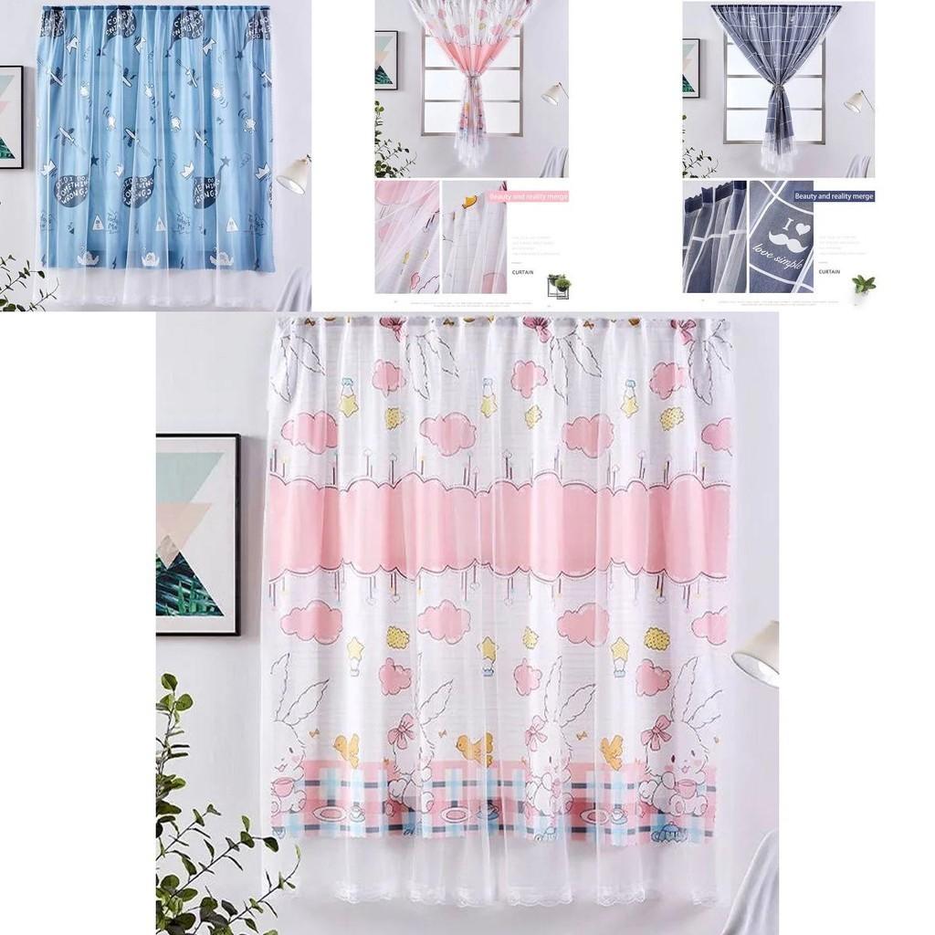 Elegant Velcro Curtain Window Self Adhesive Blackout Drapes For Cozy Bedrooms And Stylish Girls Decor