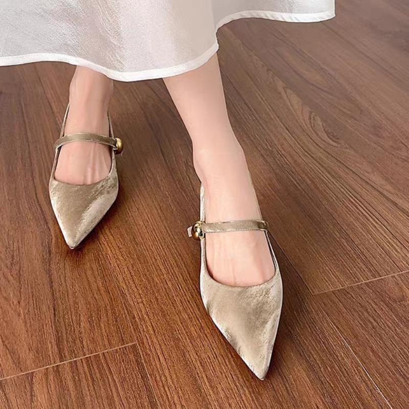 Fashion Elegant Women Pointed Toe Heeled Shoes Sexy Party Sandals New Summer Designer 2025 Dress Brand Woman Shoes Zapatillas De Mujer