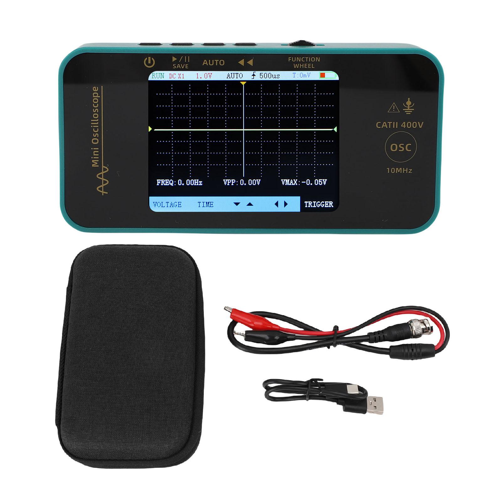 

Handheld Oscilloscope 3.2 Inch Color Screen 10MHZ Accurate 48MSas Single Channel Real Time
