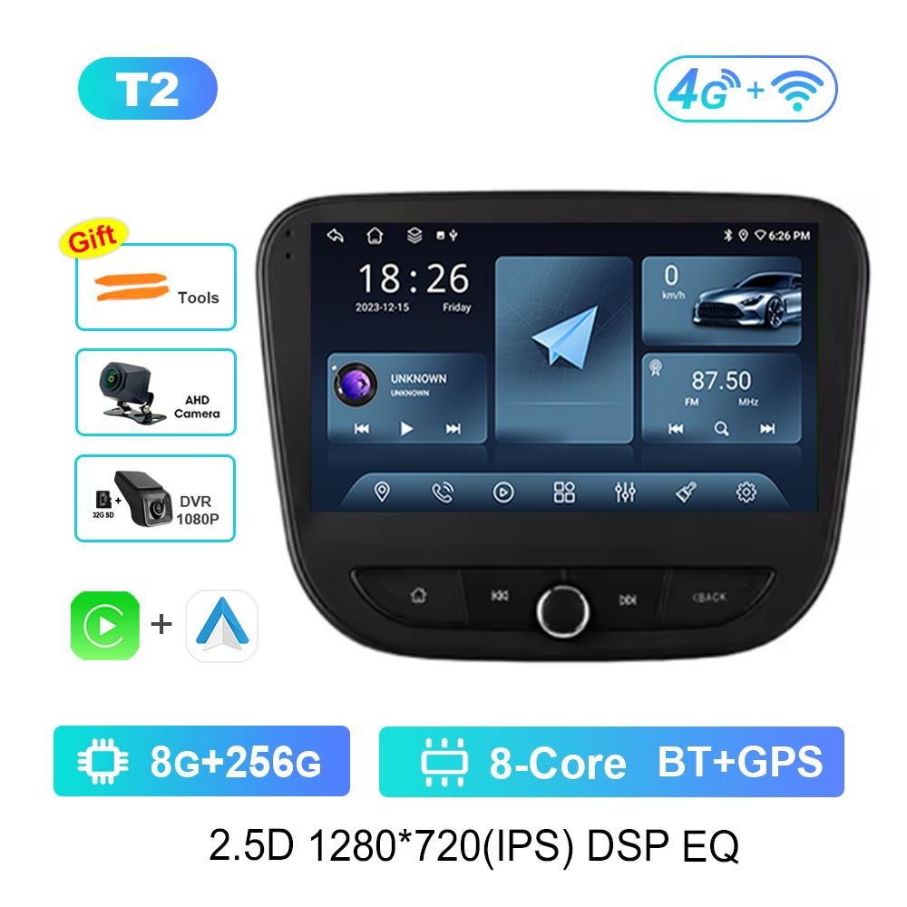 Carplay DSP Stereo Android Intelligent System for Chevrolet Malibu 9 2015 - 2022 Navi GPS Car Video Multimedia Player WiFi+4G