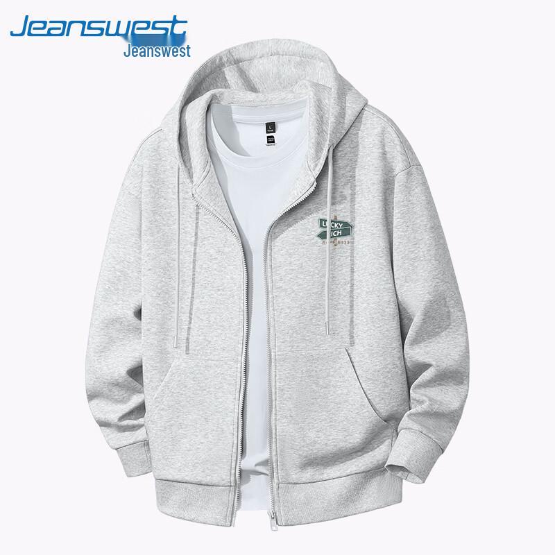 Jeanswest Unisex 2026 Spring/Autumn Zip-Up Hoodie Jacket