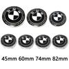 FA67Pcs 82mm 74mm 60mm 45mm Used For The 50th Anniversary Of BMW/new Black And White Badge ABS Badge For Wheel Rim And Hub Cap