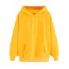 Women's Fashion Casual Solid Color Hooded Loose Fleece-Lined Thick Long Sleeve Sweatshirt