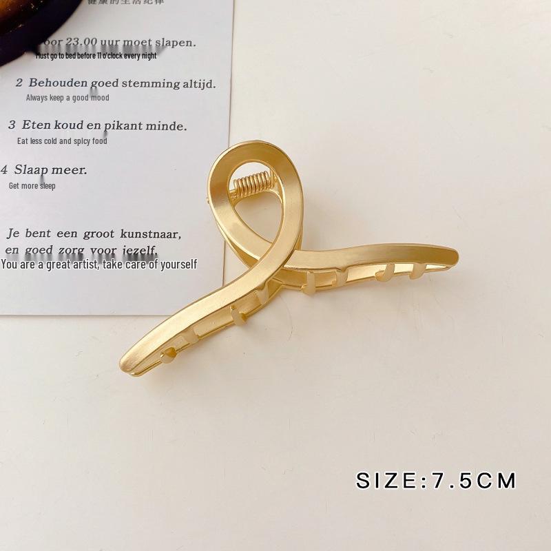 

Luxe Metal Hair Clip for Women - Extra Large Shark Clip for Elegant Updos