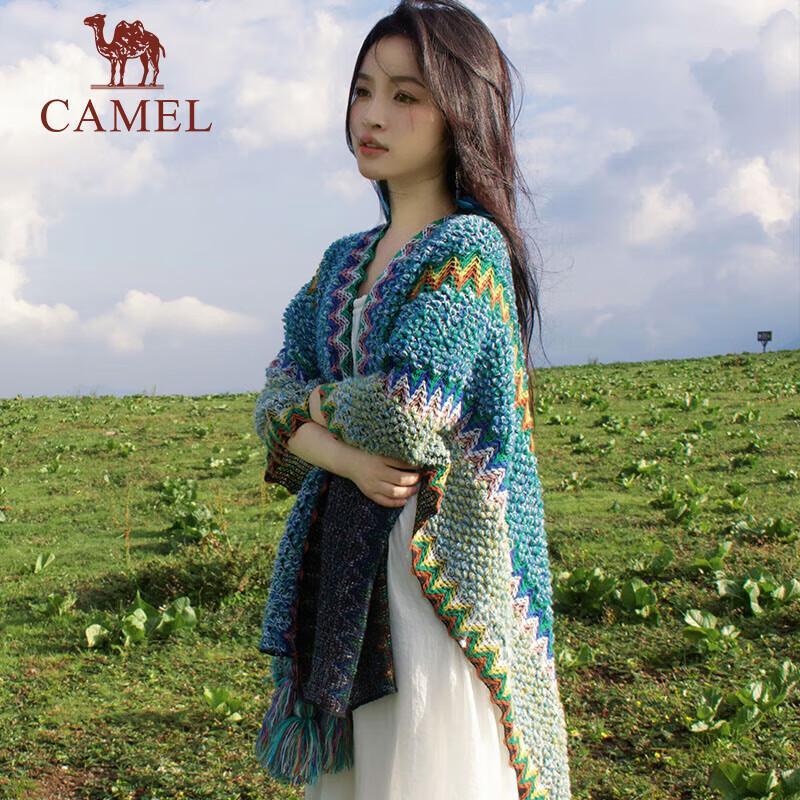 Camel Women s Cloud Strand Ethnic Knit Shawl