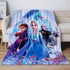 Disney Frozen Elsa Princess Soft Plush Blanket,Flannel Blanket Throw Blanket for Living Room Bedroom Bed Sofa Picnic Cover S#