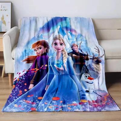 Disney Frozen Έλσα Πριγκίπισσα Μαλακή Βελούδινη Κουβέρτα, Κουβέρτα Φλις Ριχτάρι για Σαλόνι Υπνοδωμάτιο Κρεβάτι Καναπέ Πικνίκ Κάλυμμα s#