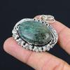 Ruby Fuchsite Gemstone Ethnic Wife Wedding Engagement New Pendant 925 Silver
