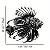 Metal Wall Art Lionfish Sea Theme Home Decor Living Room Bedroom Coastal Beach House Wall Hanging Unique Gift