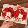 Cute Polka Dot Miffy Rabbit Scrunchie Hair Tie 2025