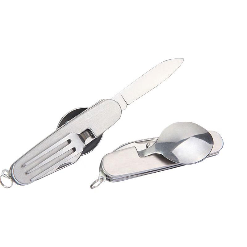 Stainless Steel Folding Camping Utensil Set