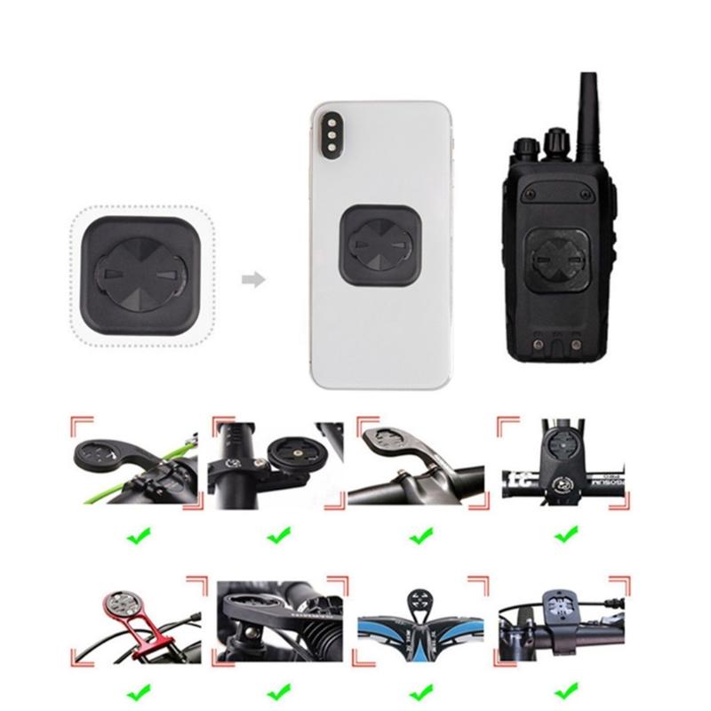Universals Bike Phone Mount Adhesive Back Sticker Bike Computer Adapters For Cycling Computer Base Simple Setups