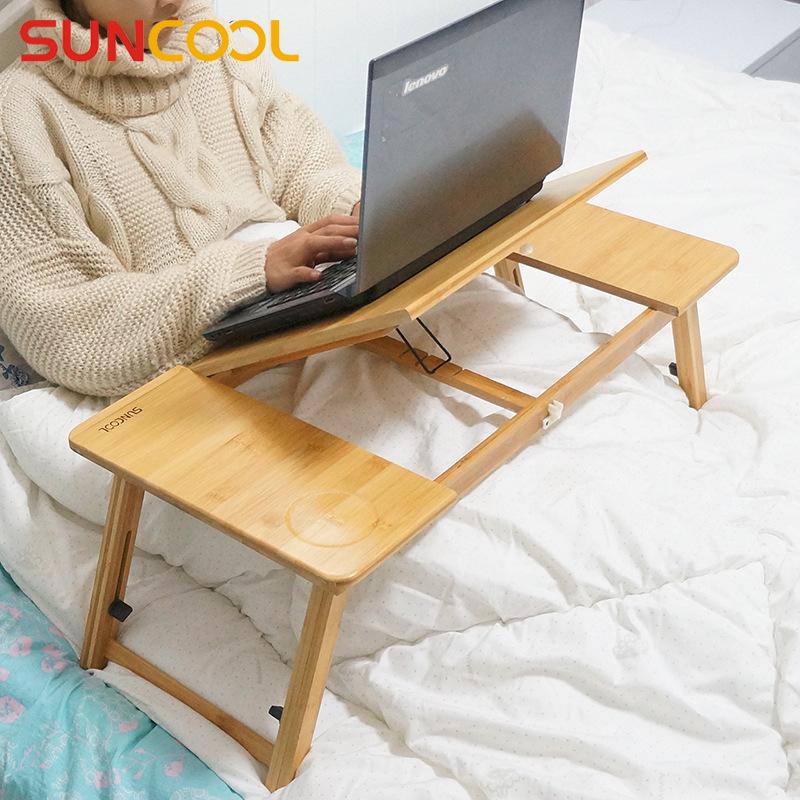 Minimalist Bamboo Laptop Bed Desk - Perfect for Dorms & Study Spaces