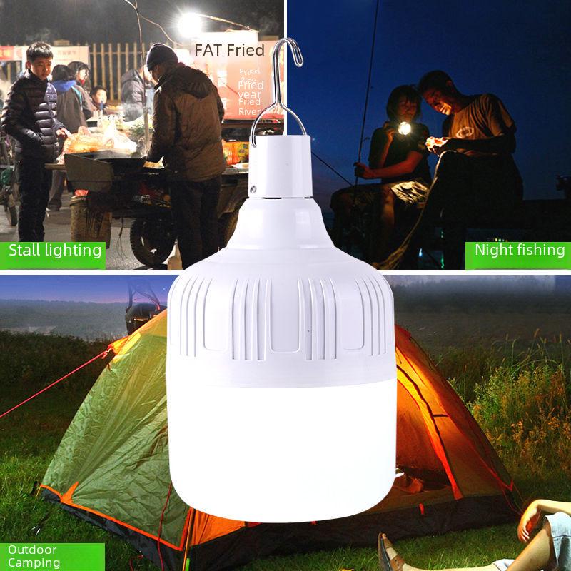 Super Bright LED Emergency Light Bulb: Portable, Energy-Saving, Ideal for Power Outages, Camping, and Night Market Stalls
