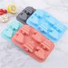 Silicone Mold for Christmas Tree and Santa Hat Shapes 6 Cavities Flexible Baking Mold Non-Stick Food Grade Material Reusable Kitchen Tool