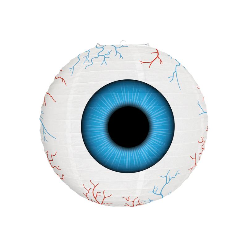 

Halloween Eyeball Lantern Decoration Theme Party Paper Lantern Room Decor Hanging Ornament Festive Holiday Home Party Supplies синий