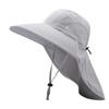 WTEMPO Waterproof Windproof Summer Bucket Hats Wide Brim UV Protection Outdoor Fishing Riding Sunscreen Neck Protection Hats