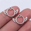 Small Angel Wings Fairy Detail Charm Antique Bronze Zinc Alloy Jewelry Making Supplies Jewelry Making Accessory Charms