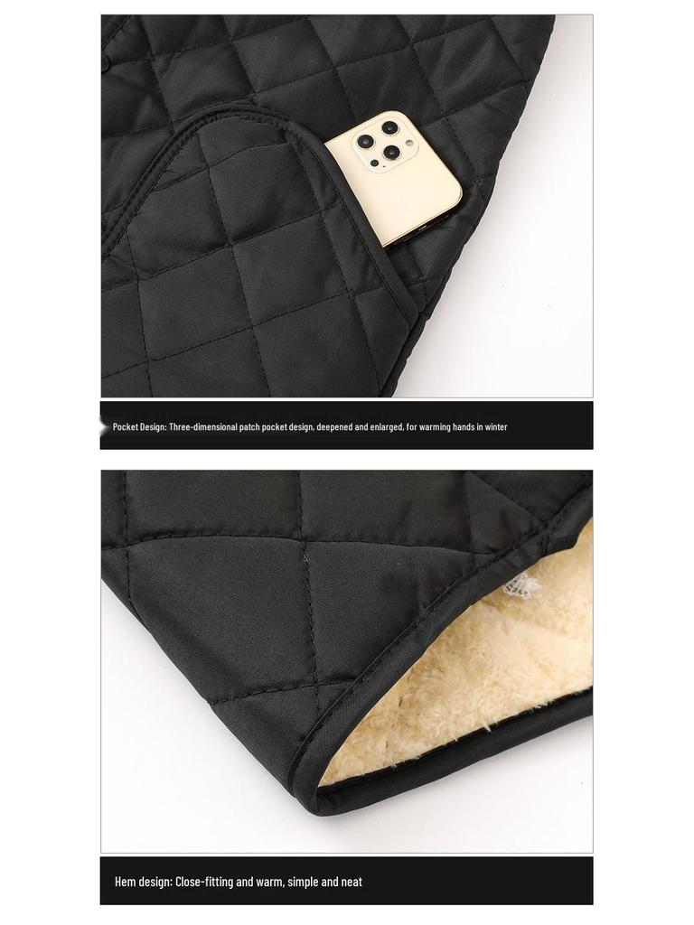 Men’s Cotton-Padded Winter Jacket for Middle-Aged and Elderly: Thick, Warm, Velvet-Lined for Dad and Grandpa
