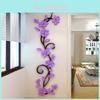 3d Flower Decal Mirror Wall Sticker Diy Removable Art Mural Home Room Decor Gift
