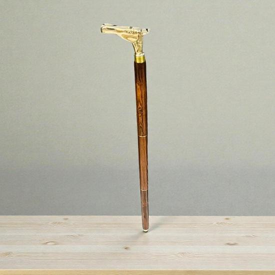 93.98 Cm Handmade Wooden Walking Stick Cane With Brass Horse Head Handle Fathers Mothers Grandfather Grandmother Wedding Anniversary Gift