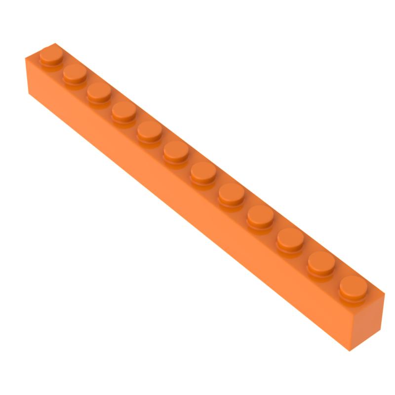 First-Class [Funbrick] Top-Grade 10/30/50Pcs High-Standard 1X12 Construction Pieces Superior-Grade Educational First-Class Creative Self-Assembly 10PCS