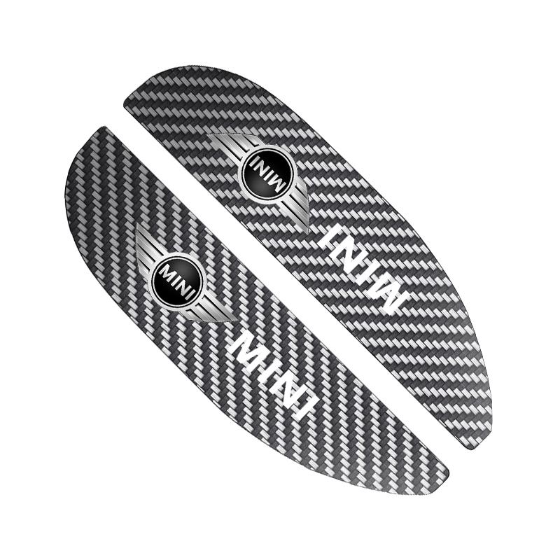 

2Pcs Fashion Carbon fiber Car Rain Eyebrow Sticker For BMW Mini Cooper One S Countryman R50 R53 R56 R60 F55 F56 F57 Clubman JCW