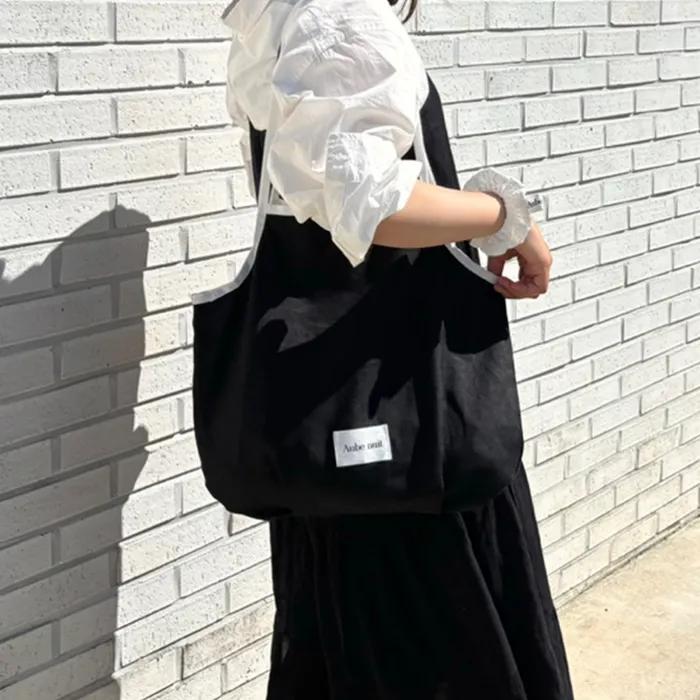 Obnuit Linen Bloom Bag_Black