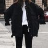 Cowboy Jacket for Female Spring Autumn Students Loose Black Versatile Denim Jacket Short Top for Women