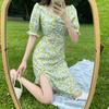 Chiffon Small Daisy Floral Dress French Small Skirt Women's Summer New Women's Court Style