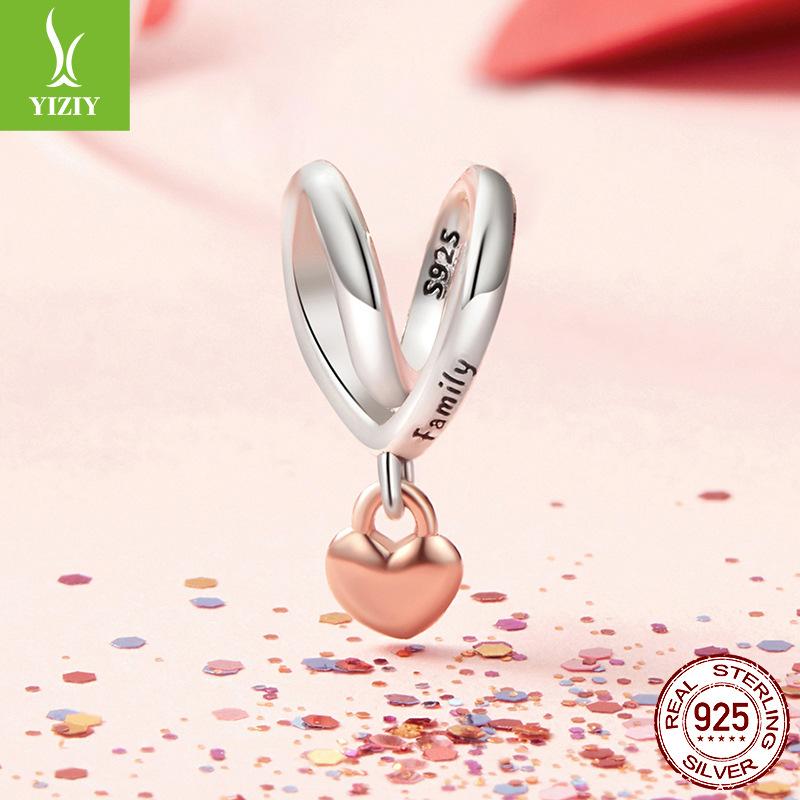 

Любовь Кисточка Бусины Сделай сам Браслет Бусины Сердце Замок 925 Серебро Бусины Аксессуары