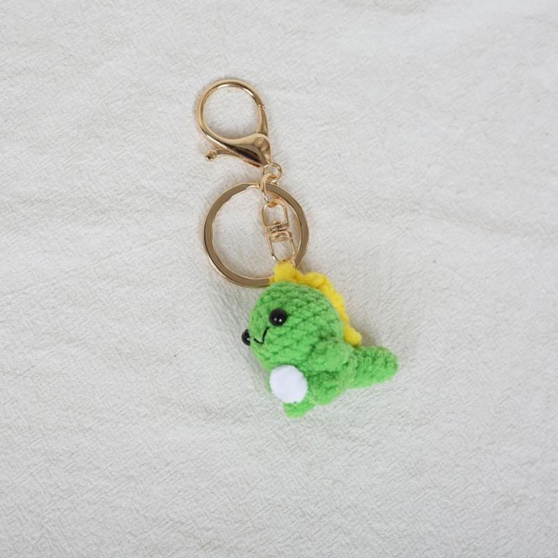Mini Animal Doll Series Crochet Keychain Knitted Small Rabbit Doll Keyrings Mini Puppy Cute Keychain Custom Accessory