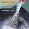 Extended Handle Stainless Steel Pot Brush - Non-Stick Oil & Cup Cleaning Kitchen Tool
