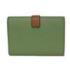 Used 12695 Vertical Wallet Small C660S86X01 6465 7942 Current Green Tan Brown Anagram Rosemary Unisex from Japan