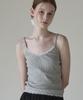 Soire (3Color)V Neck Lace Sleeveless
