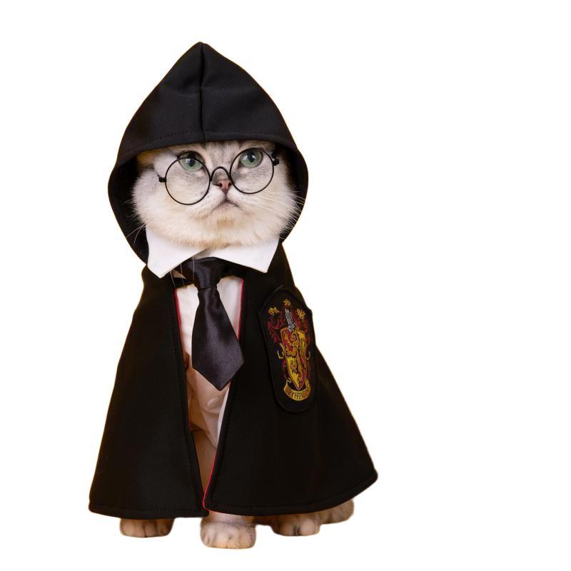 Internet Celebrity Cat Pet Dog Harry Potter Magic Cloak Academy Dog Cape Small Dog Pet Shawl