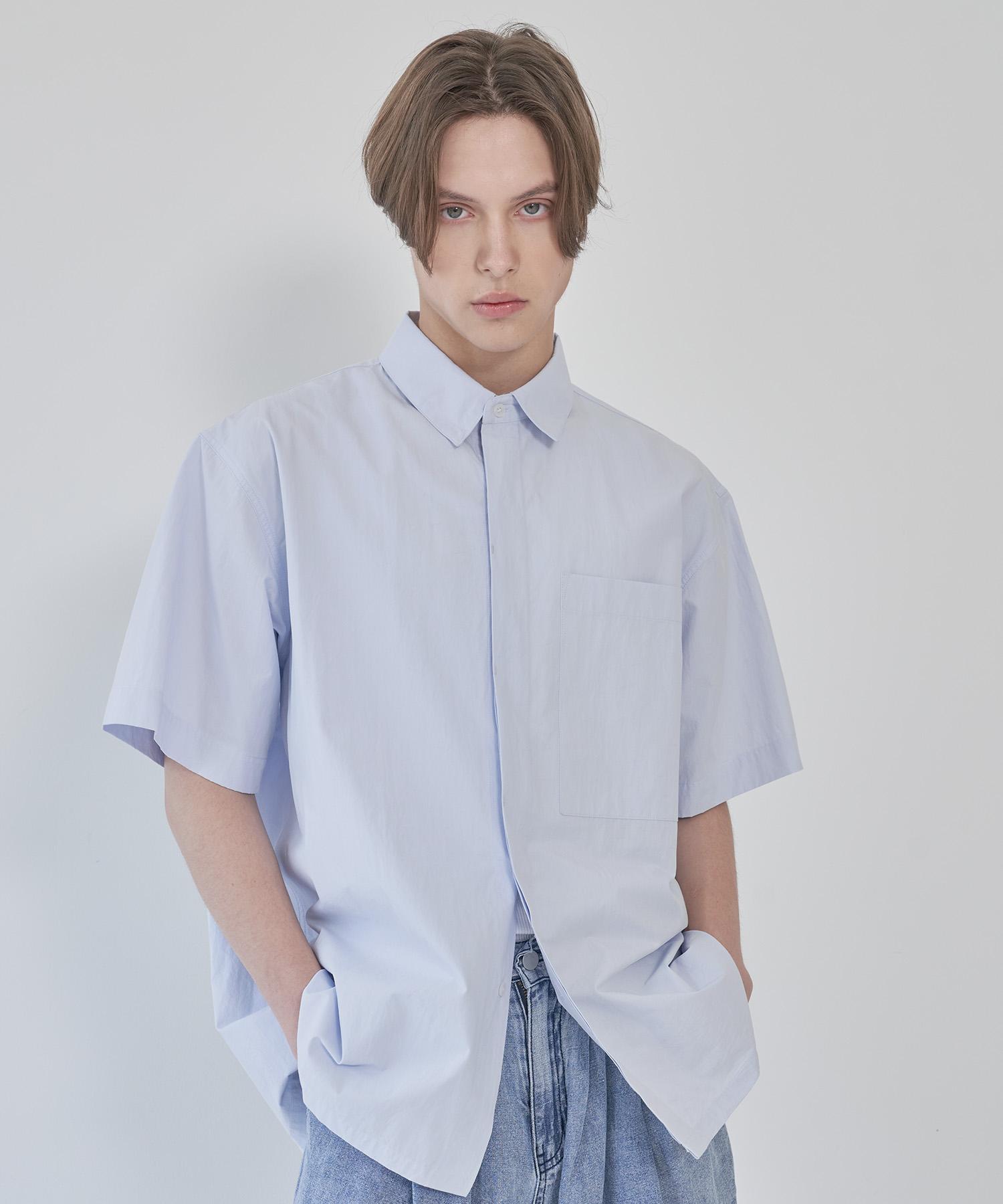 Un Outfit High-Density Cotton Half Shirt Sky Blue Sky Blue/M